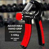 5-60Kg Gym Fitness Adjustable Hand Grip Finger Forearm Strength