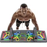 9 in 1 Push Up Rack Board Men Women Comprehensive Fitness Exercise Stands Body Building Training System Sport Home Gym