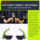 8 Piece Set Fitness Lat Pull Down T Handle Bar